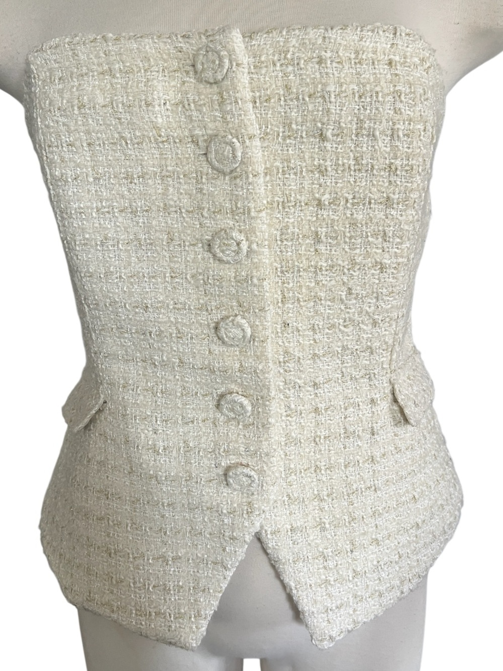 White House Black Market Tweed Bustier Size 14 NWOT - Picture 6 of 13
